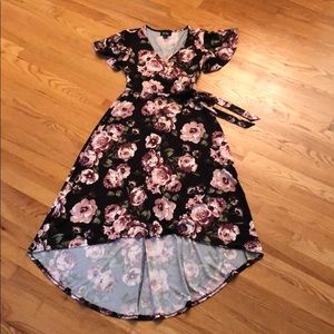 High-Low Floral Dress